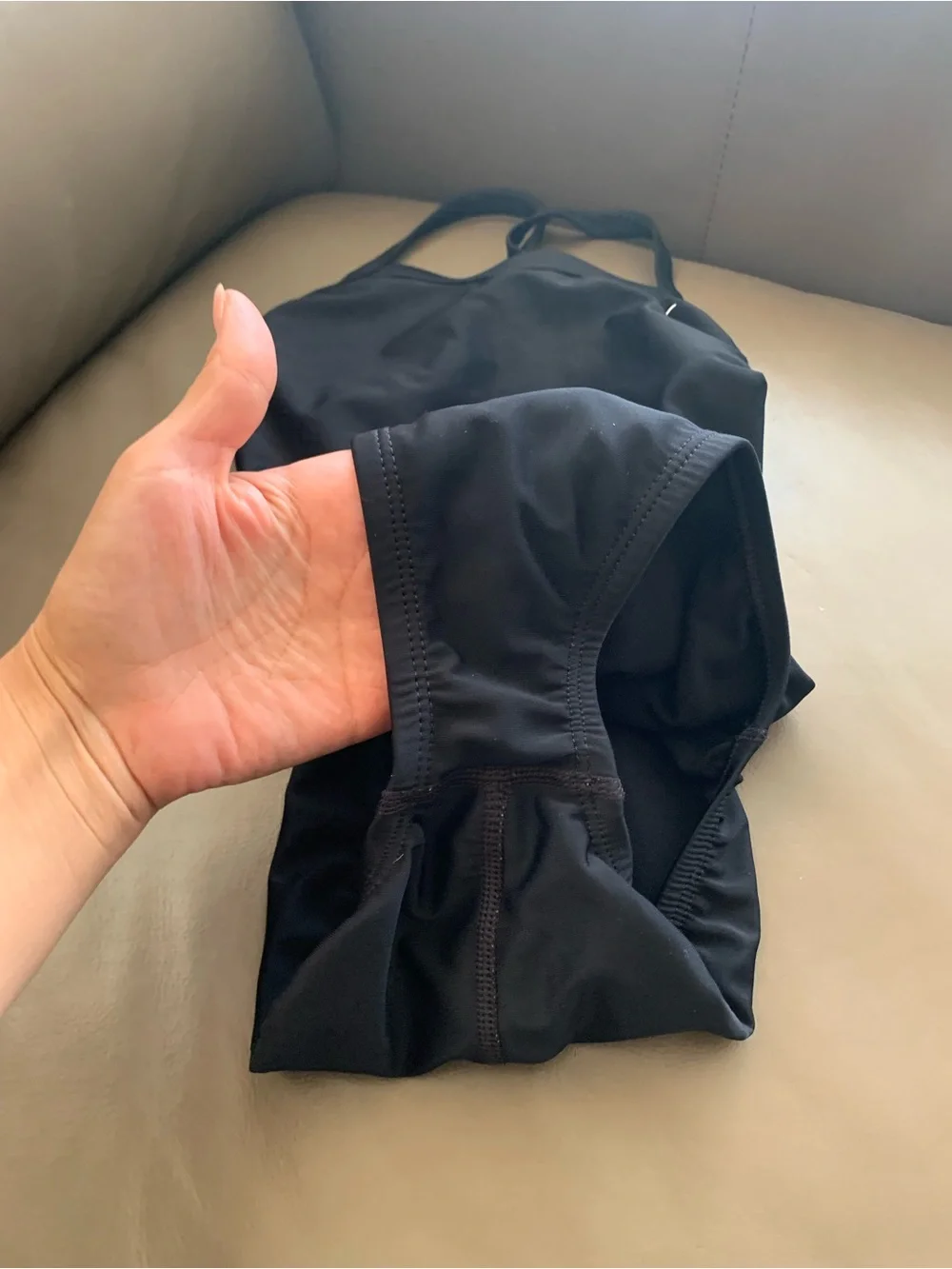 Nike Black Girls Racing-Back Swim Suit with White Swoosh